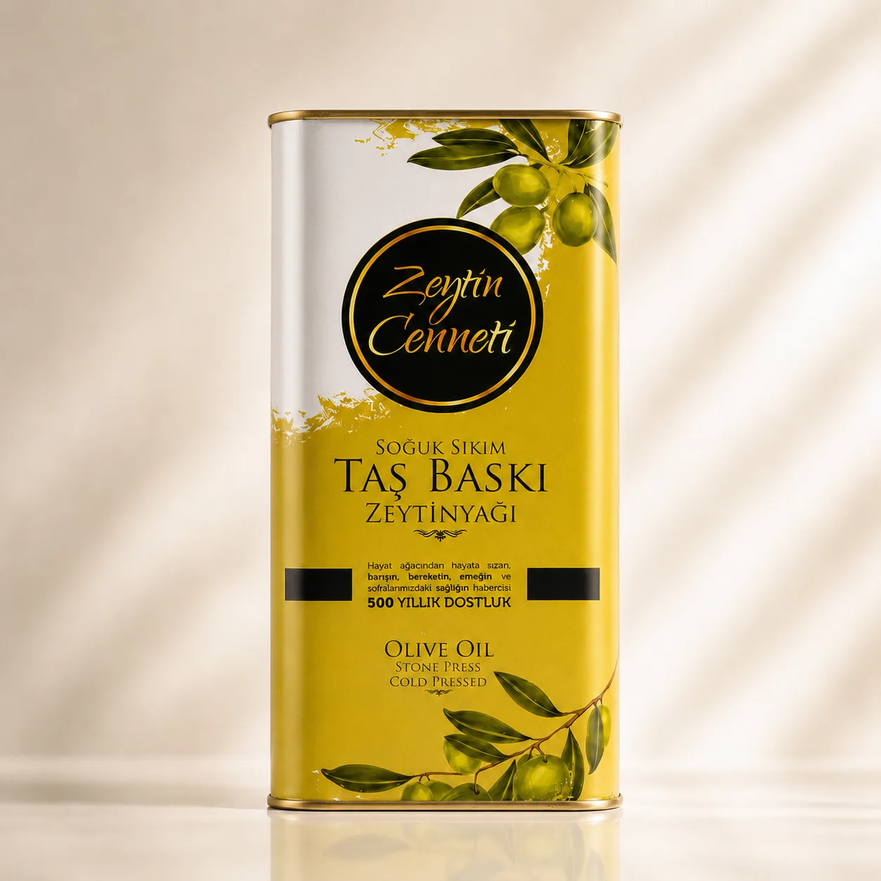 TAŞ BASKI ZEYTİNYAĞI 5 LT. TENEKE 2025/2026