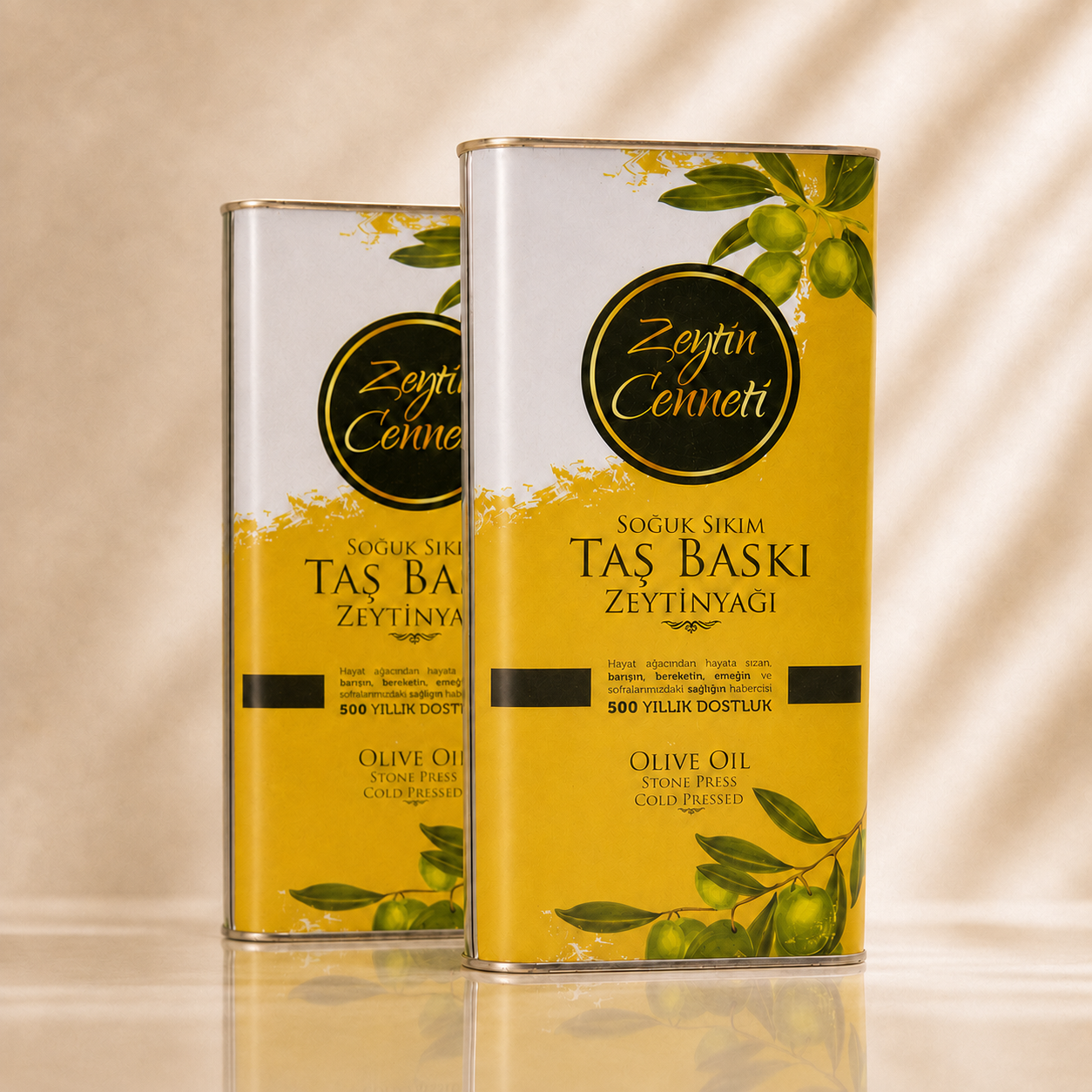 Soğuk Sıkım Taş Baskı Zeytinyağı 2x5 Lt 2025/2026 Yeni Hasat